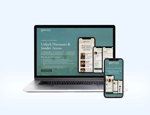 Travel App Landing Page Design