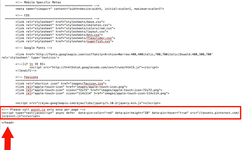 Header Script